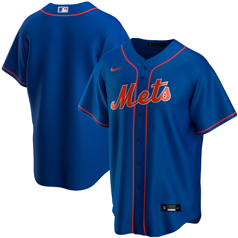 2020 MLB Youth New York Mets Nike Royal Alternate 2020 Replica Team Jersey 1->youth mlb jersey->Youth Jersey